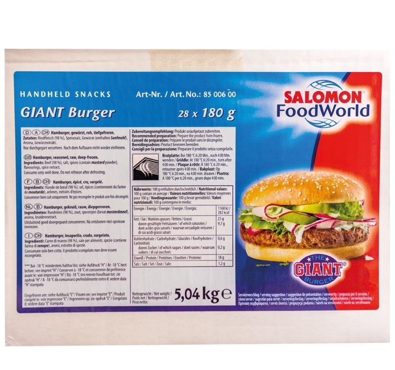 Bild von Salomon HitBurger - (100g) - Patties