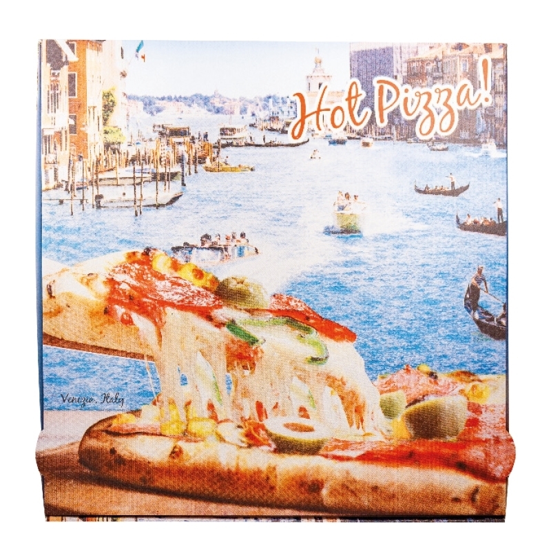 Bild von Pizzakarton New York - Braun